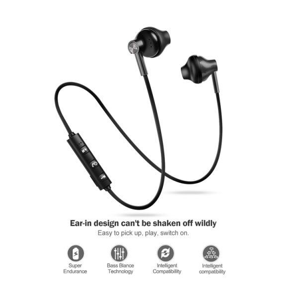 Sports Exercise Wireless In Ear Earbuds Hi-Fi Stereo Sound Bluetooth V5.2 Headset