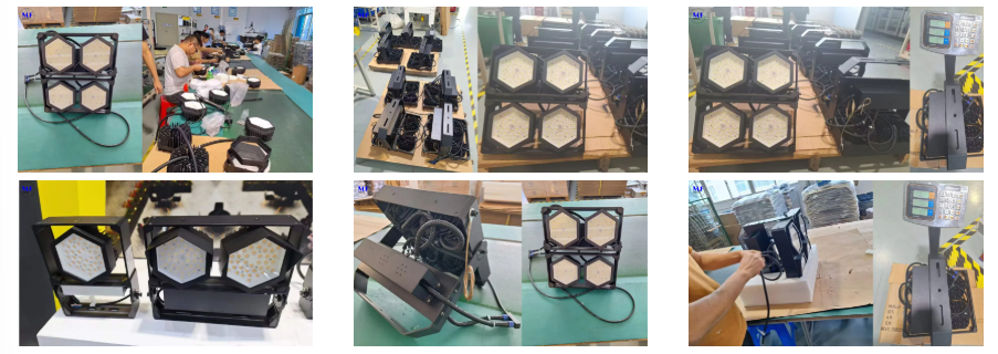 Warehouse Sport Lighting Stadium Lamp LED Flood Light Outdoor Waterproof IP67 Ik08 200W  for Golf Course Parking Lot Sport Fields