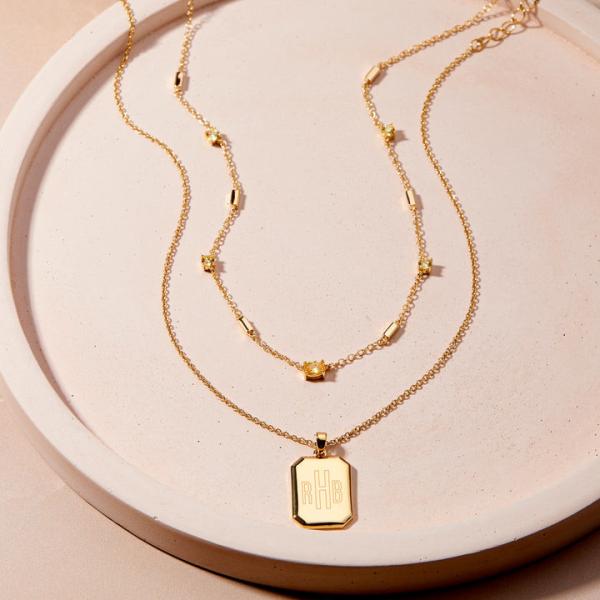 10 Grams Wedding Copper Necklaces Elegant Willow Birthstone Layering Set