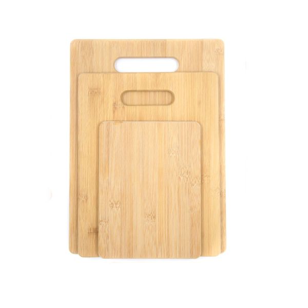 OCPO Kitchen S M L 3 Piece Bamboo Cutting Board Set Wooden Crafts Supplies