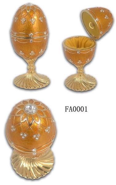 Faberge Egg Decorative Box Pewter Faberge Egg Decorative Box