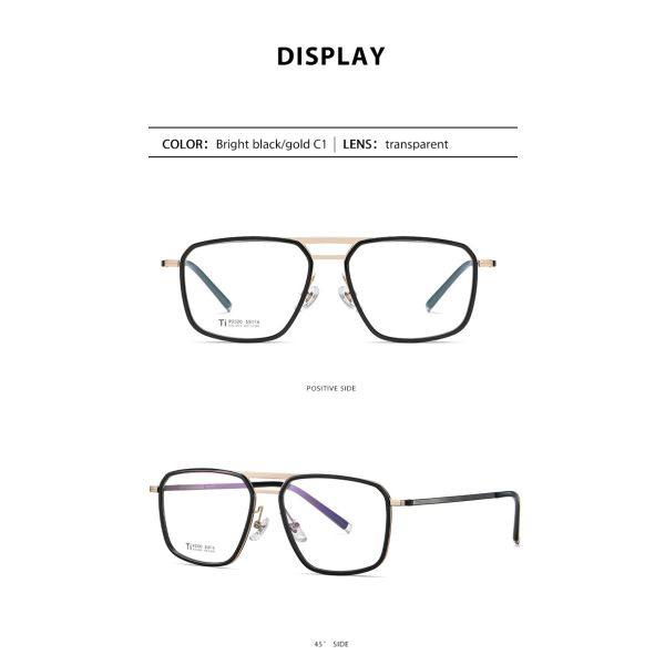 Ясные стекла титана ацетата объектива, Unisex OEM стекел рамки металла