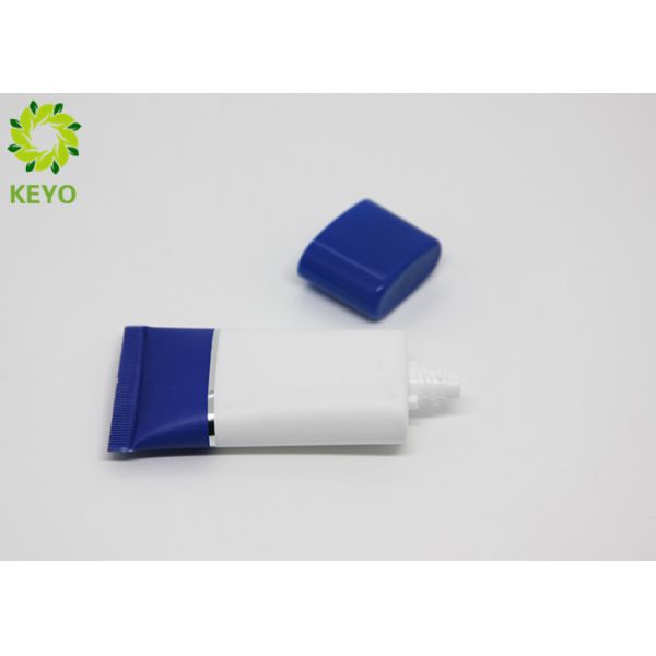 White Color Flat Type PE Cosmetic Cream Tube 30ml 1OZ Cream Soft Tube