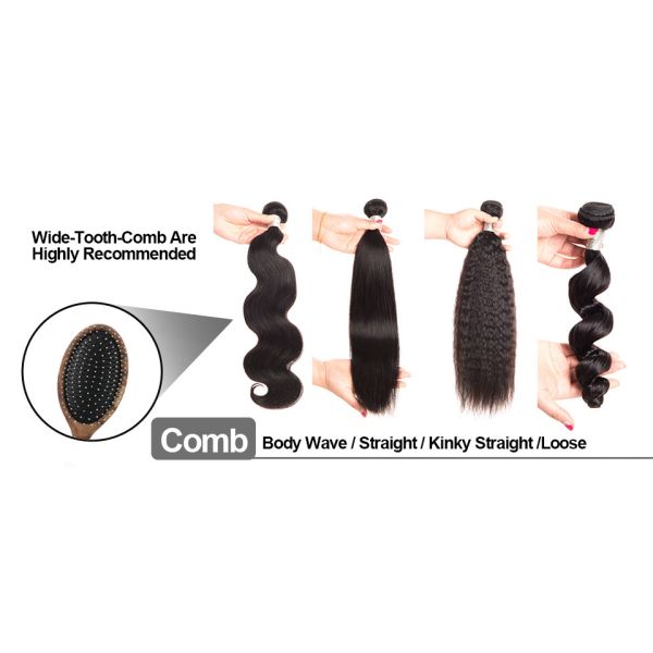 Tangle Free Virgin Human Hair Extensions , Ocean Wave Remy Hair