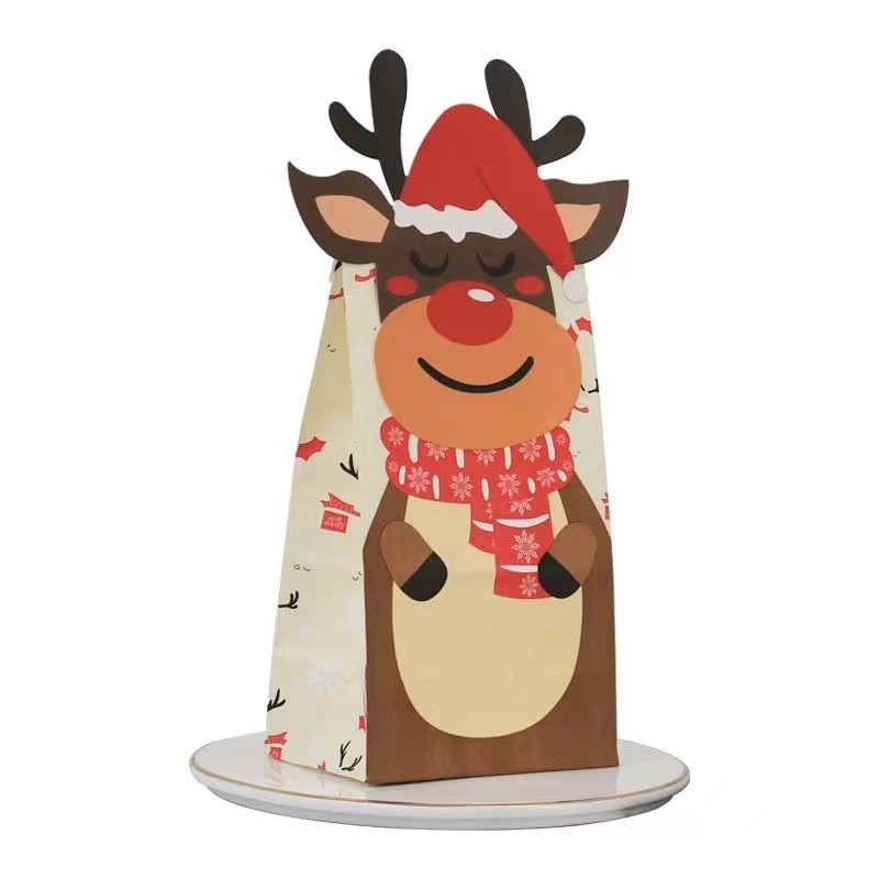 сумки подарка бумаги Xmas 12*18*20.5cm