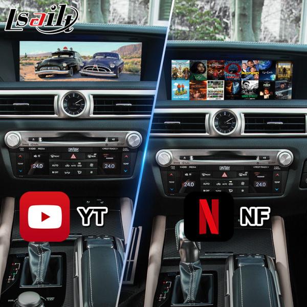 4+64GB Lsailt Lexus Interface de vídeo para GS 350 200t 300h 450h AWD F Sport 2016-2020