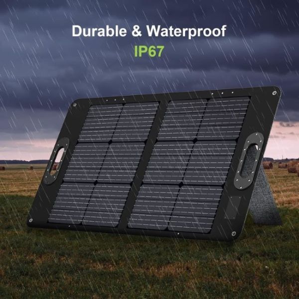 Renewable 60W Foldable Solar Charger Rechargeable Solar Folding Bag