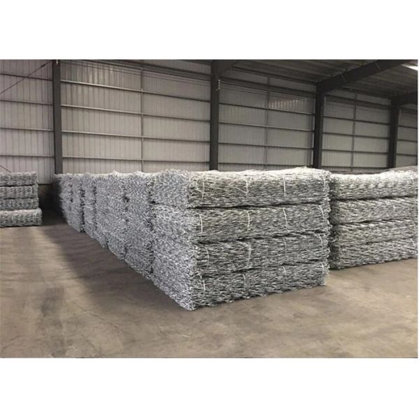 Low Carbon Wire 2.4mm 80x100mm Gabion Wire Mesh For River Bank