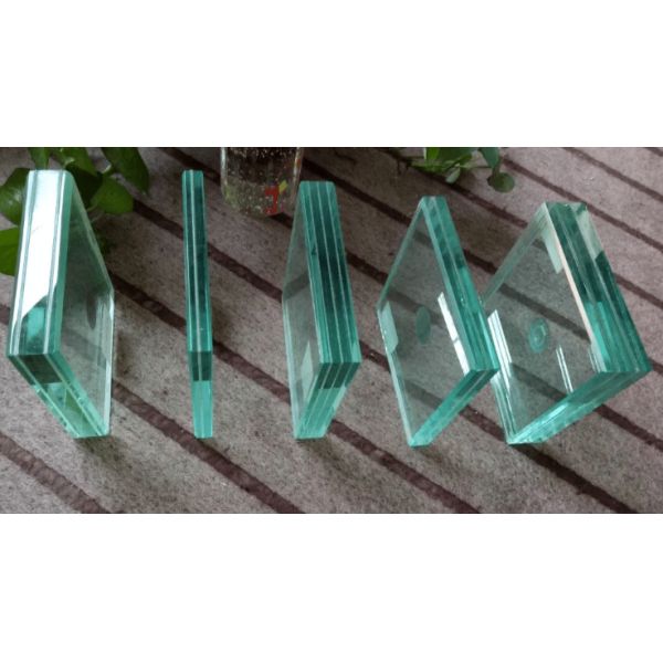 6.38-40.38mm PVB Clear Laminated Safety Glass Customized