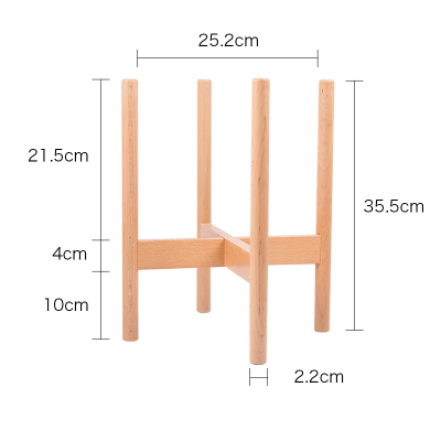 Flower/Green Plant Used Modern Design Bamboo Solid Acacia Wood Plant Pot Stand Holder