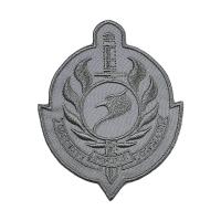 Ferro do remendo PMS de pano da tela bordada da sarja de Velcro em remendos da roupa