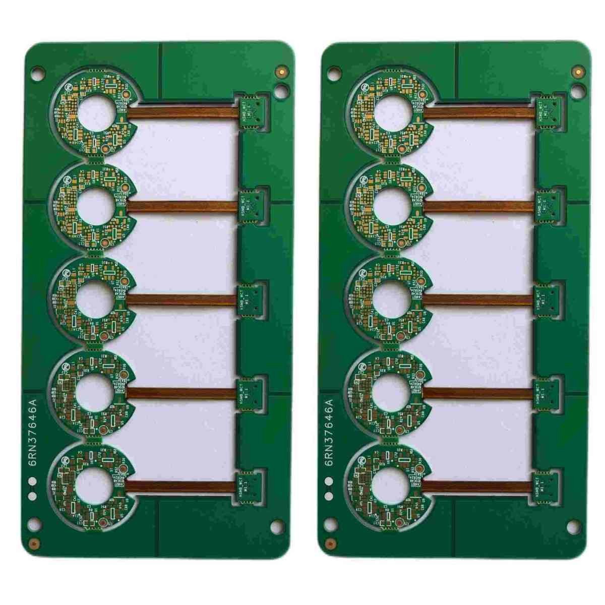 Слой собрания 3oz PCB гибкого трубопровода ENIG 2u разнослоистый твердый низкопробный двойной