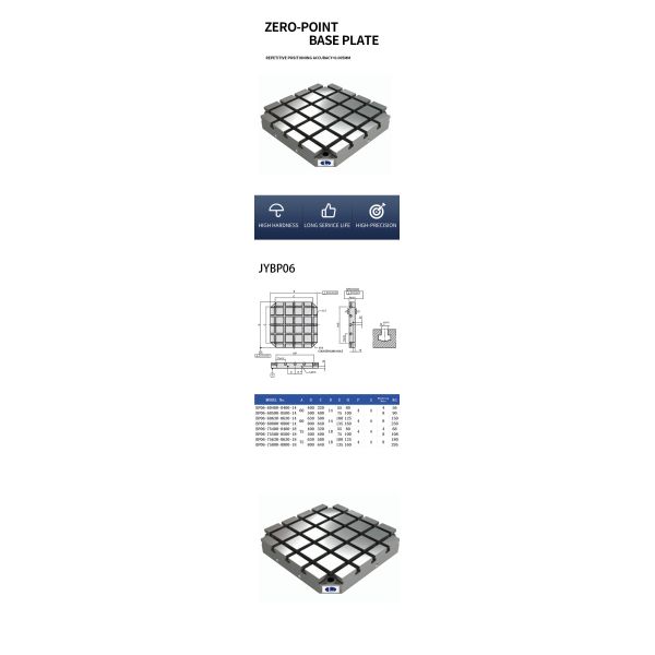 T Slot Fixture Base Plate Plate Bed Subplate For Clamping Fixturing Workholding