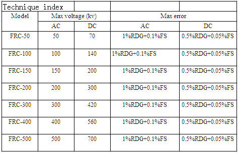 High Voltage Divider FRC