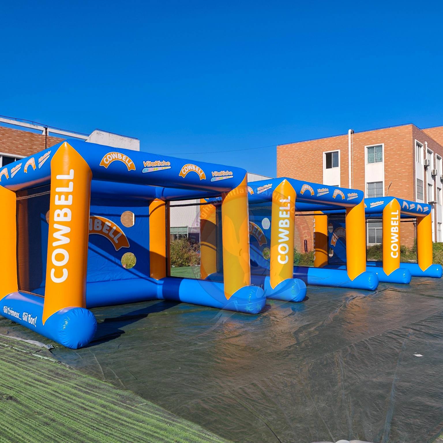 Custom Inflatable Goal Soccer Sports Gate With Logo Printing Portable Football Training Target Outdoor Activity Arch Event Branding Structure