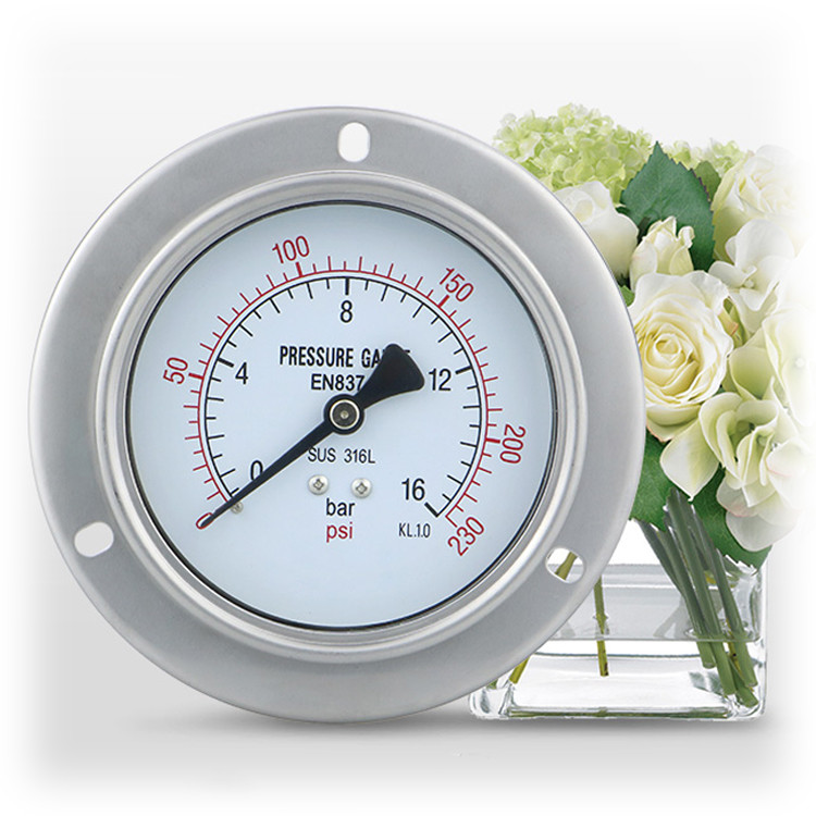 4 Inch Stainless Steel Pressure Gauge 2500bar G Thread Hydraulic Universal Manometer