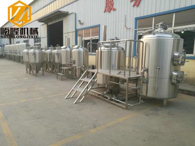 2500L Beer Production Line , Automatic PLC Control Craft Beer Equipment Steam Heated