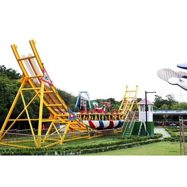 Adjustable Running Time UFO Roller Coaster With Turntable And Control System
