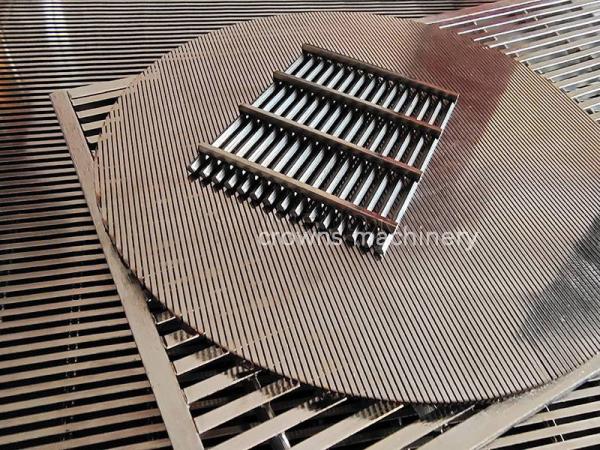 Stainless Steel 304 316 Micron Wedge Wire Screen Johnson Filter Mesh With Stiffeners