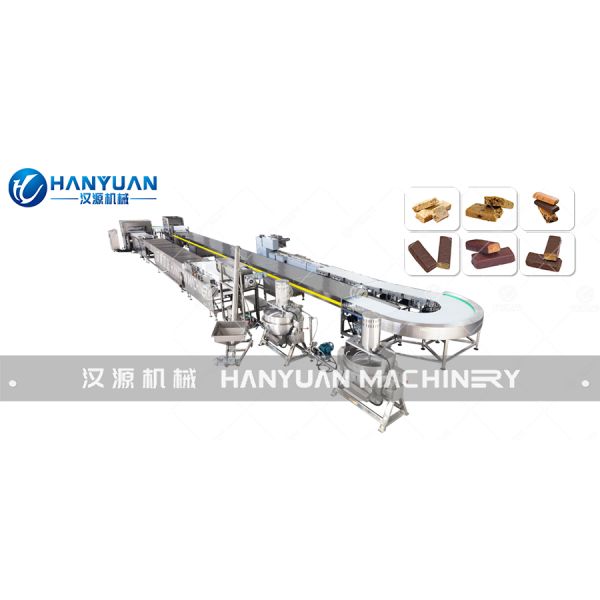 High Efficiency Automatic Protein Bar Production Line For Sticky Snack Food