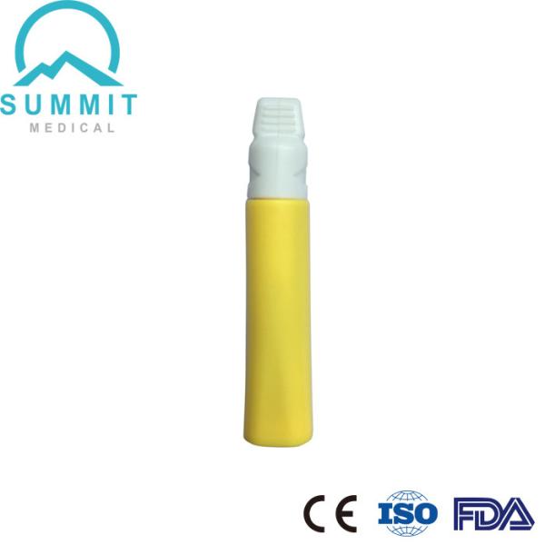 Única lanceta da segurança do uso para o teste rápido, 21G profundidade da agulha 2,2, amarelo, 100 pela caixa