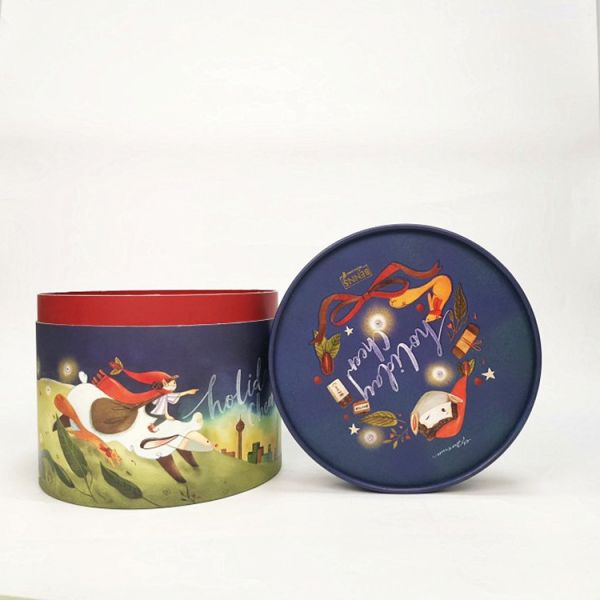 Reusable Antiwear Paper Cylinder Box For Packaging Multifunctional