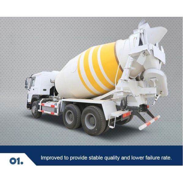 Hydraulic Pump Used Concrete Mixer Truck , 8cbm 10cbm Used Cement Mixer Truck