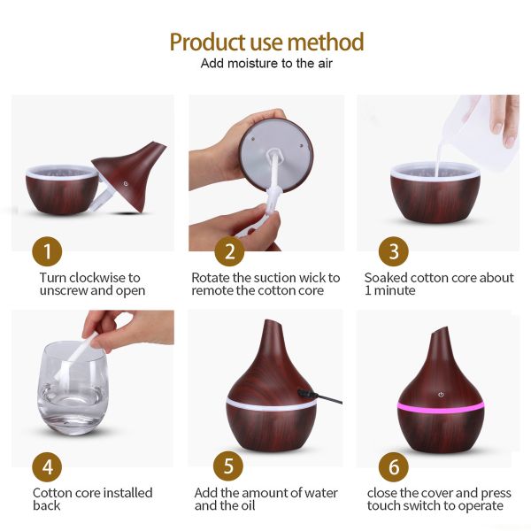 Advanced Ultrasonic Technology Diffuser For Consistent Mist Dispersion And Oil Preservation