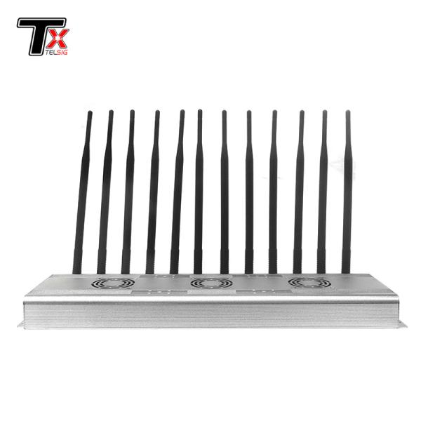 12 Way WiFi 4G 5G Signal  Jammer Radius 5 - 40 Meter For Concert