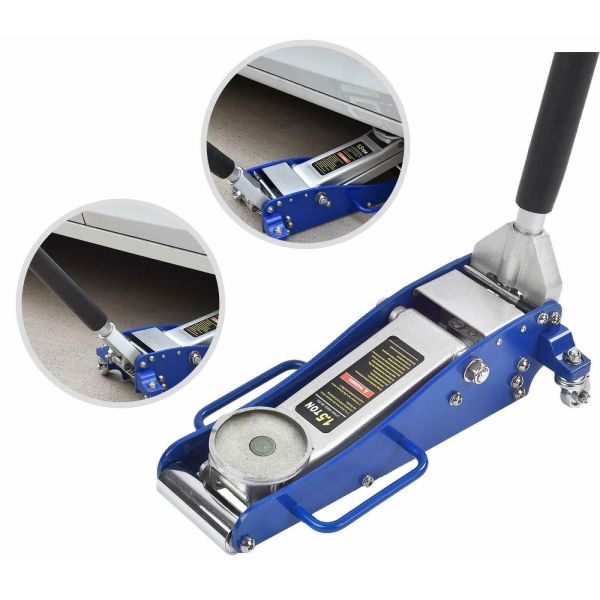 Aluminum Steel 1-1/2Ton Low Profile Air Hydraulic Floor Jack