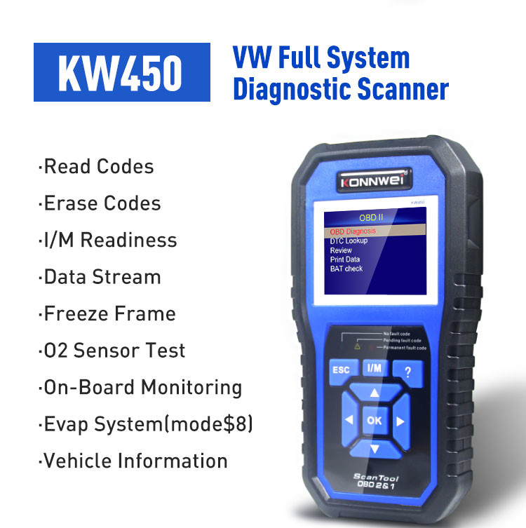 ABS KW450 TFT OBD2 и система aBS возврата масла блока развертки консервной банки полная для VAG
