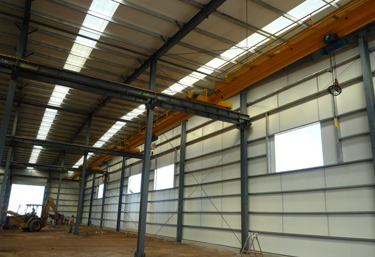 Large-Span Steel Structure Workshop for Manufacturing & Assembly