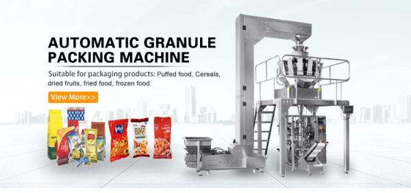 Multihead Pillow Bag  Granule Vertical Packing Machine For Snacks