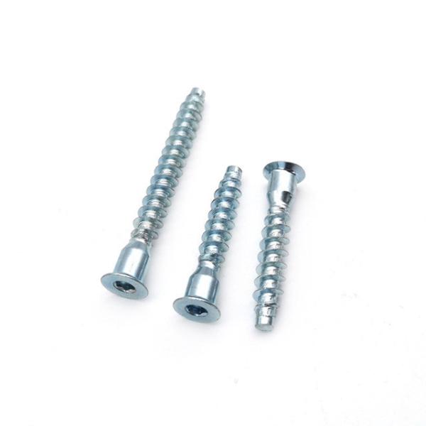 ISO9001 Certified Hex Head Wood Screw Furniture Screws Hexagon Socket Confirmat Screw