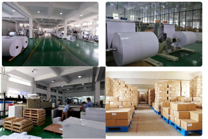 papel material de Couche do Virgin de 157G 200G 250G para imprimir o folheto