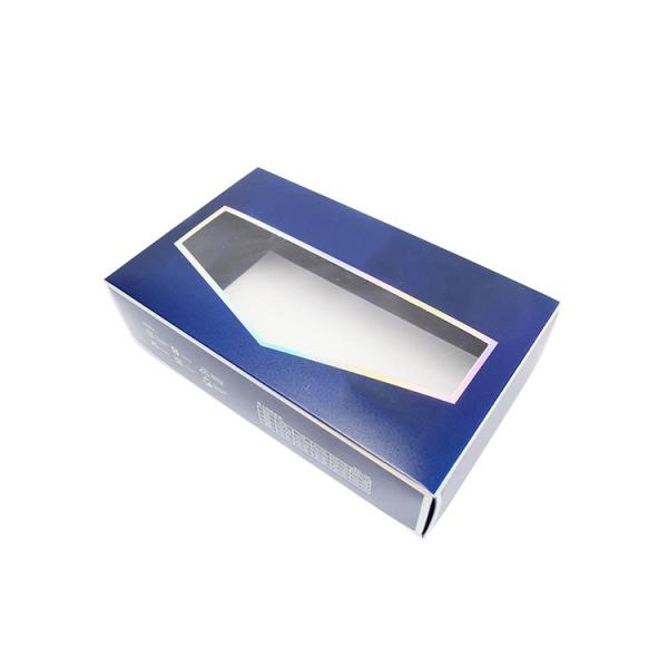 Calcetins para homens impressos Roupas íntimas Embalagem Caixa-presente com janela transparente CMYK Cor Pantone