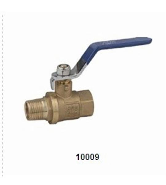 Brass forging Ball Valve 10009 with shotting brass color 600PSI (male-female)