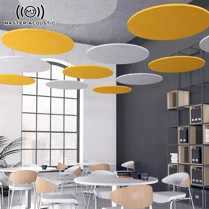 3D Polyester Fiber Acoustic Wall Panel 6mm Sound Dampening Decorative Board for