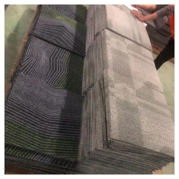 5-Star Hotel Square Nylon Printed Carpet Tiles Made by Nylon with PE Modular Backing