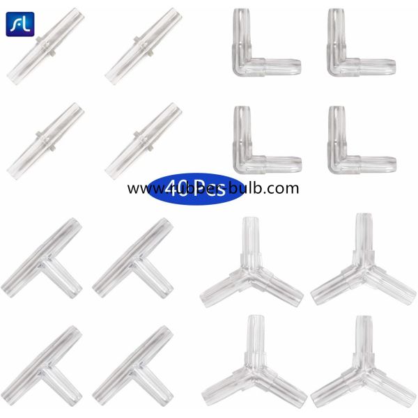 Aquarium Airline Tubing Connectors Black Plastic,Standard 3/16