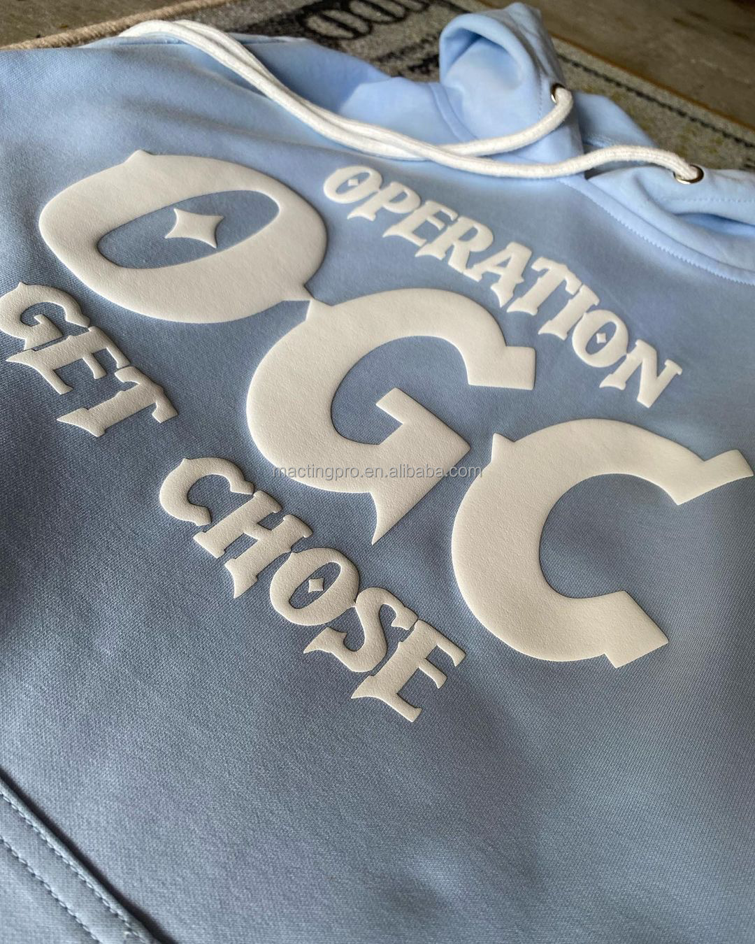 Hoodies Unisex Silk Screen Printed Tracksuit Mens Sweatshirt 3D Puff Print Hoodie Tracksuit