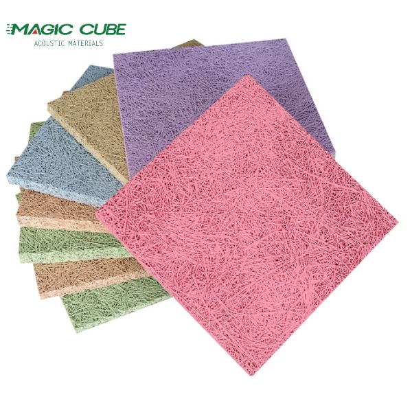 Soundproofing Wood Fiber Ceiling Panels For Industrial Commercial Spaces