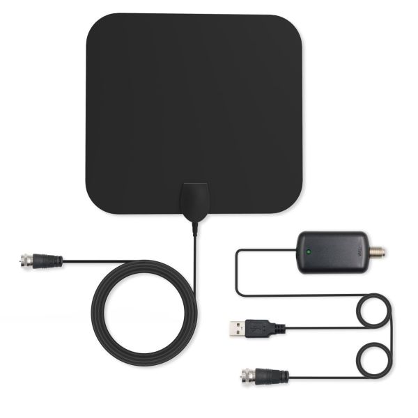 Antenna parabólica de satélite para automóviles portátil de 12 V con conector DVB inalámbrico y conector masculino IEC/F