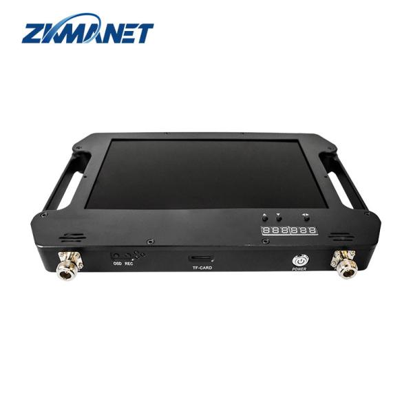 Sortie VGA FHD avec batterie et affichage LCD Double antenne AES256 3-32Mbps Débit de données Récepteur vidéo Cofdm