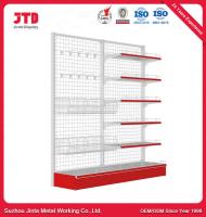 Type net support d'étagère de Mesh Back Panel Supermarket Gondola de fil en métal de rayonnage d'affichage de magasin