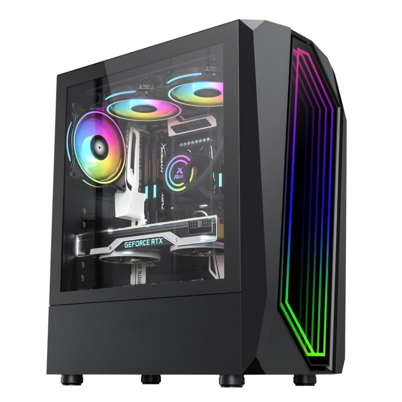 Игровой корпус Mini ITX ARGB Full Atx со светодиодной подсветкой