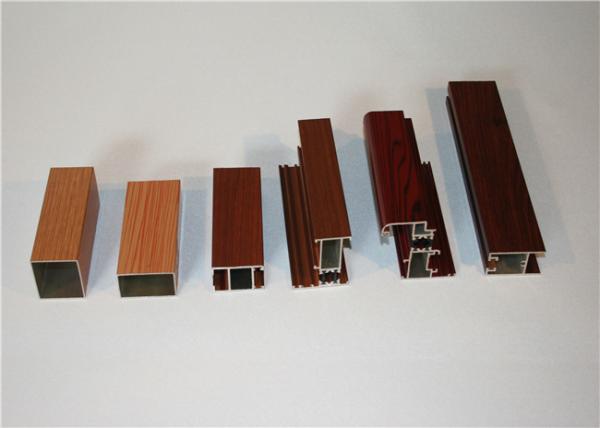 6060 T5 3.0MM  Wood Grain Finish On Aluminum Door Frame