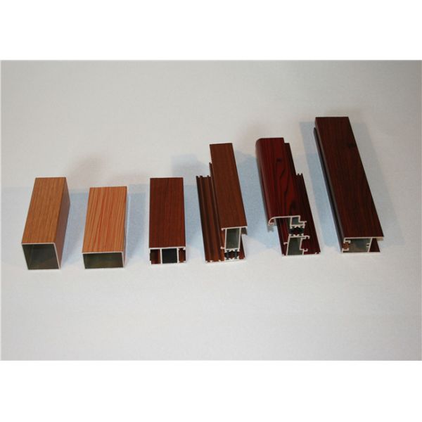 6060 T5 3.0MM Wood Grain Finish On Aluminum Door Frame
