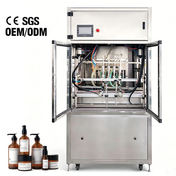 PLC 316L Automatic Liquid Filling Machine Olive Oil Bottling Equipment