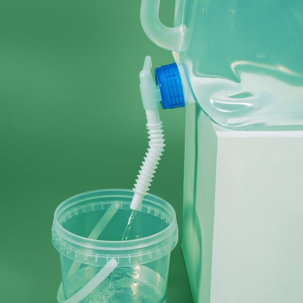 Sac d'eau translucide pliable 20L pour équipement de camping